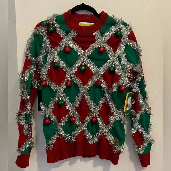 NWT Men’s Tipsy Elves Ugly Christmas Sweater Size Medium - Picture 1 of 4